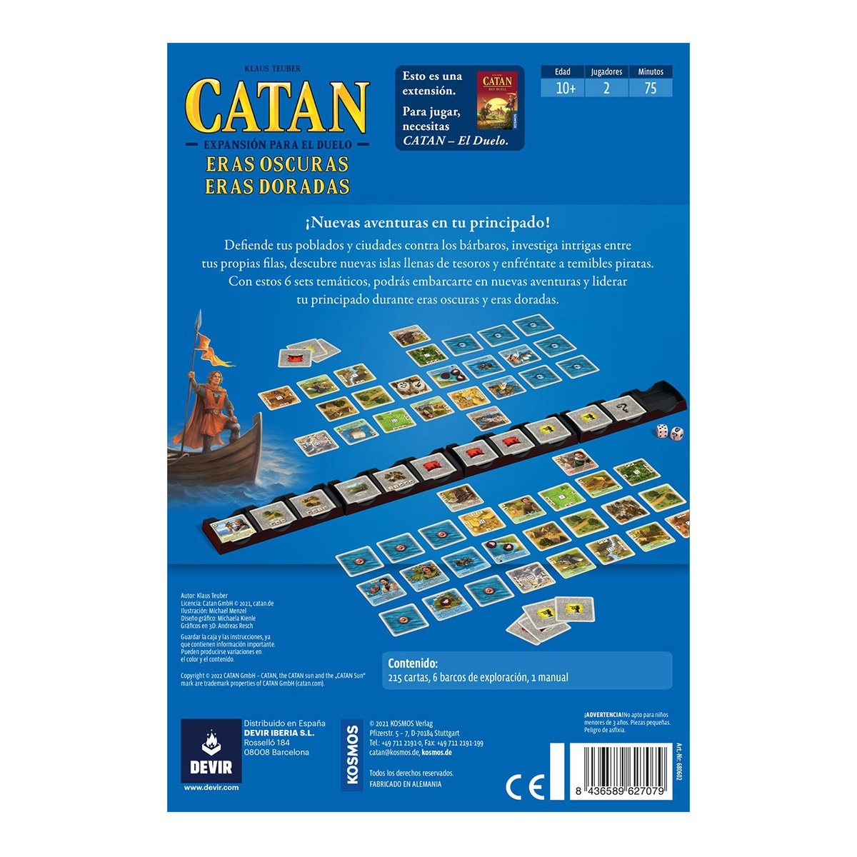 Juego de Mesa Catan el Duelo Eras Oscuras Eras Doradas - JDM