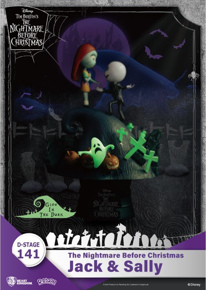 Figura Jack & Sally - Pesadilla Antes De Navidad - Disney