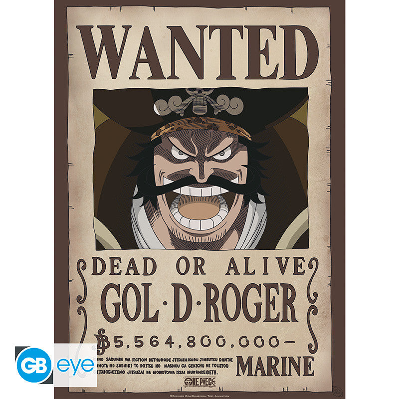 Pack Posters Wanted Roger & Whitebeard - One Piece - ABYstyle