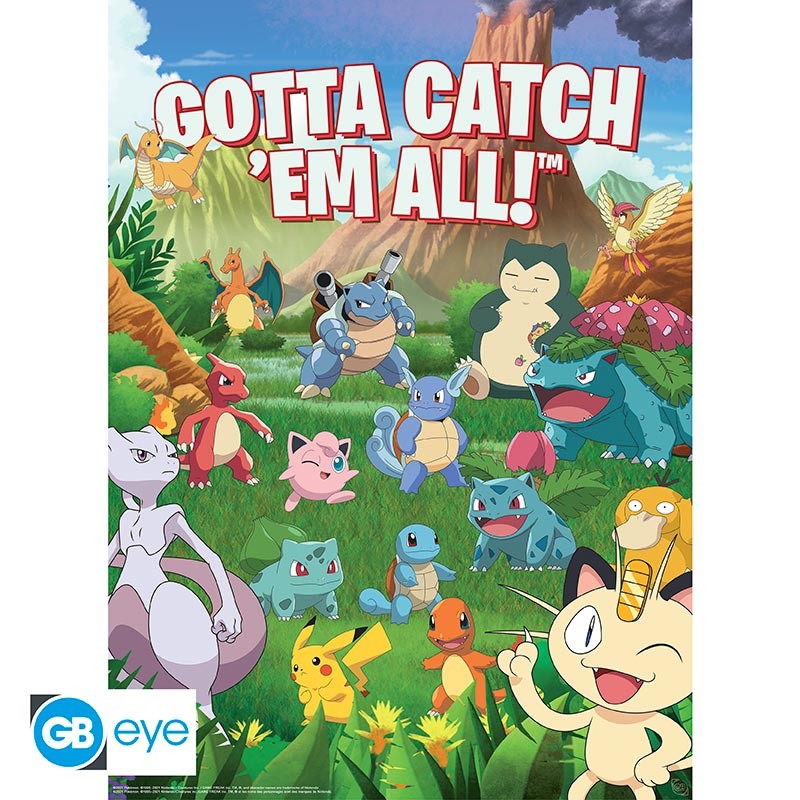 Pack Posters Environments - Pokémon - ABYstyle