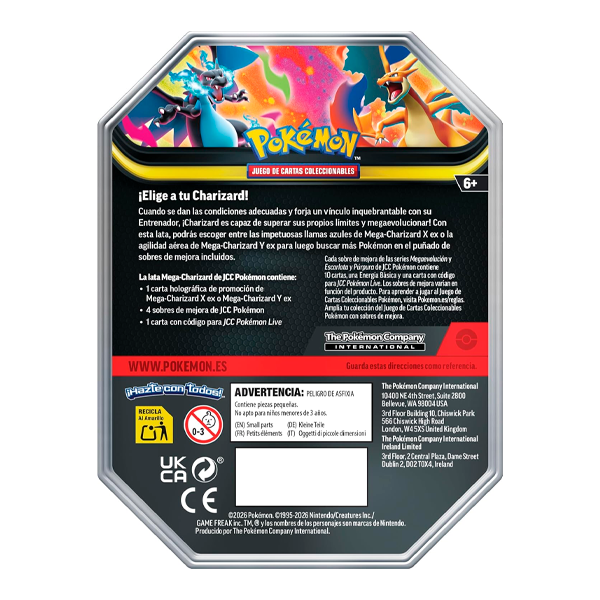 Lata Mega-Charizard X EX: Colección Especial [ES] - Pokémon Tcg