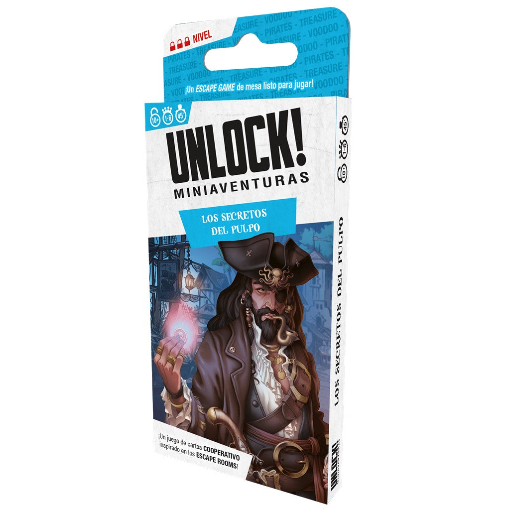 Juego de Mesa Unlock Miniaventuras: Los Secretos del Pulpo - JDM