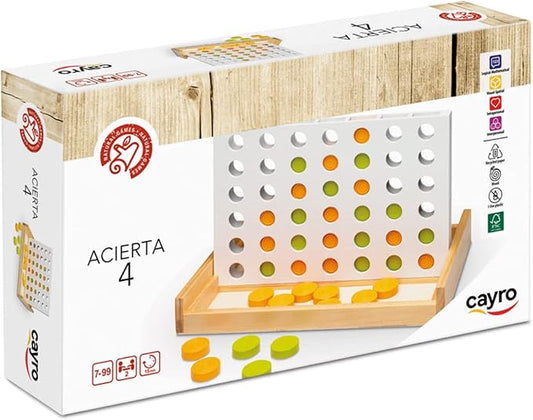 Juego de Mesa Acierta 4 Madera - JDM