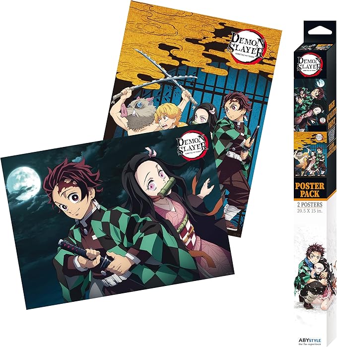 Pack Posters Tanjiro & Nezuko - Demon Slayer - ABYstyle