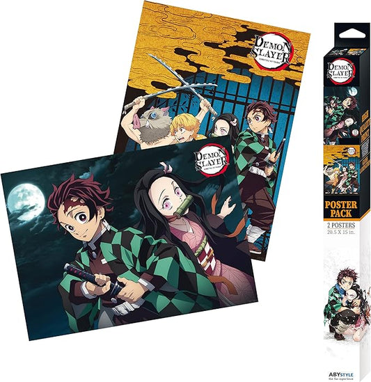 Pack Posters Tanjiro & Nezuko - Demon Slayer - ABYstyle