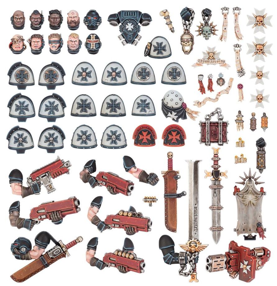 Miniaturas set Templarios Negros: Mejoras y calcomanías - Warhammer 40.000 - GW