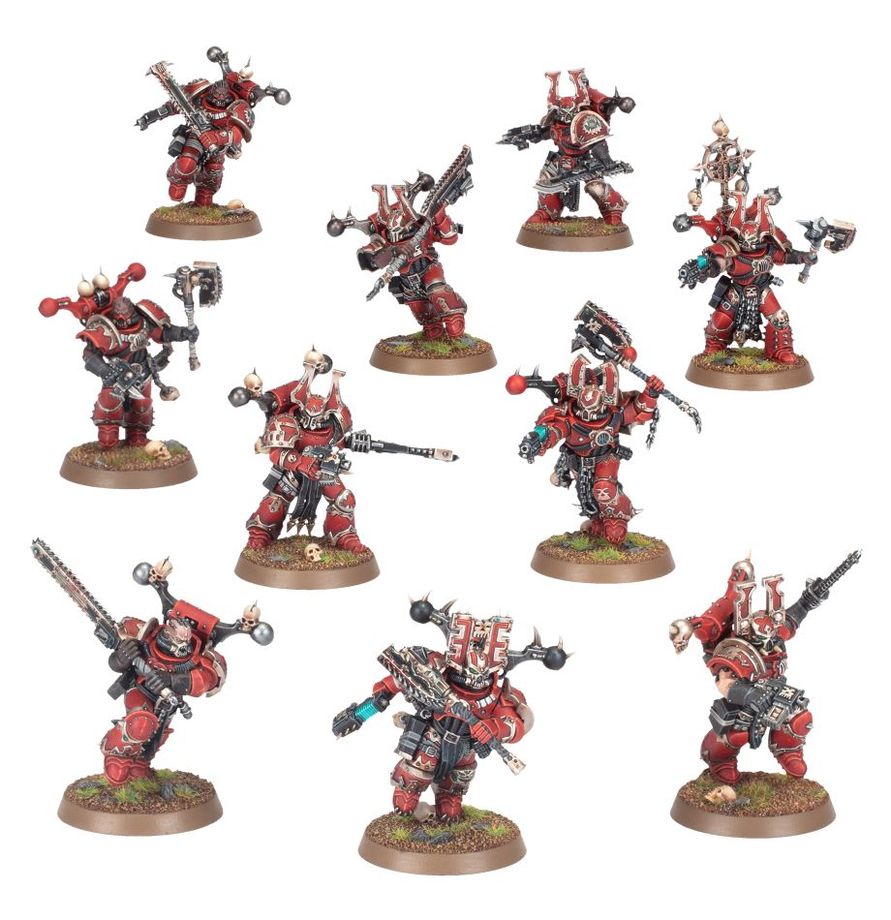 Miniaturas set Khorne Berzerkers - Warhammer 40.000 - GW