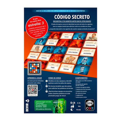 Juego de Mesa Código Secreto: Nueva Edición - JDM