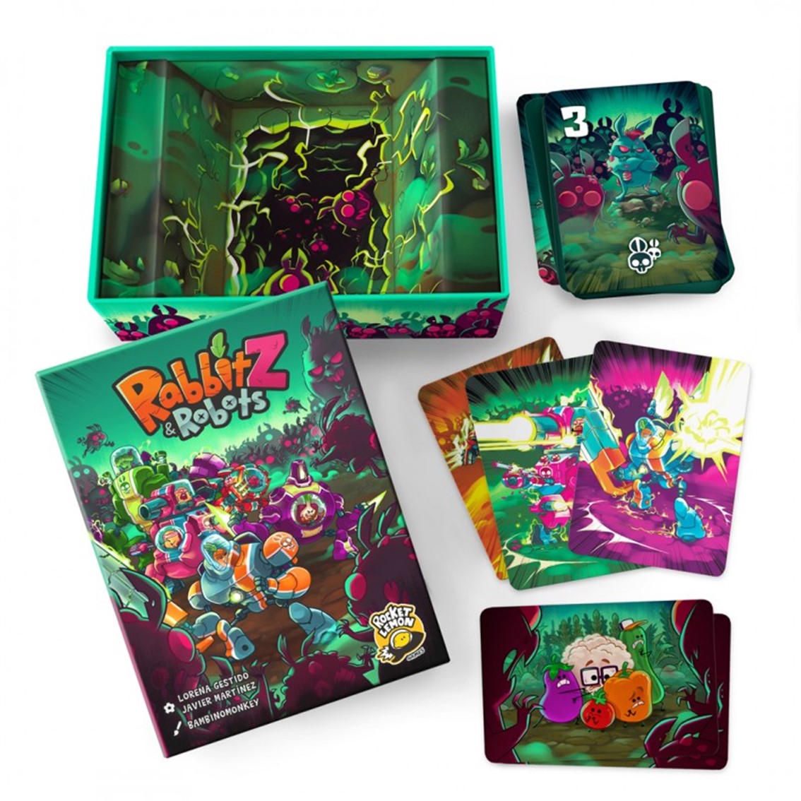 Juego de Mesa Rabbitz and Robots - JDM