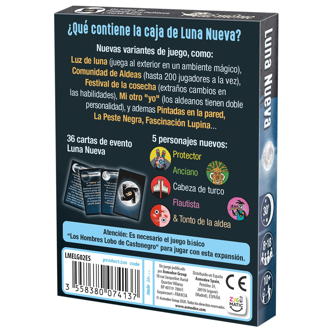Hombres Lobo de Castronegro: Luna Nueva (Expansión) - JDM
