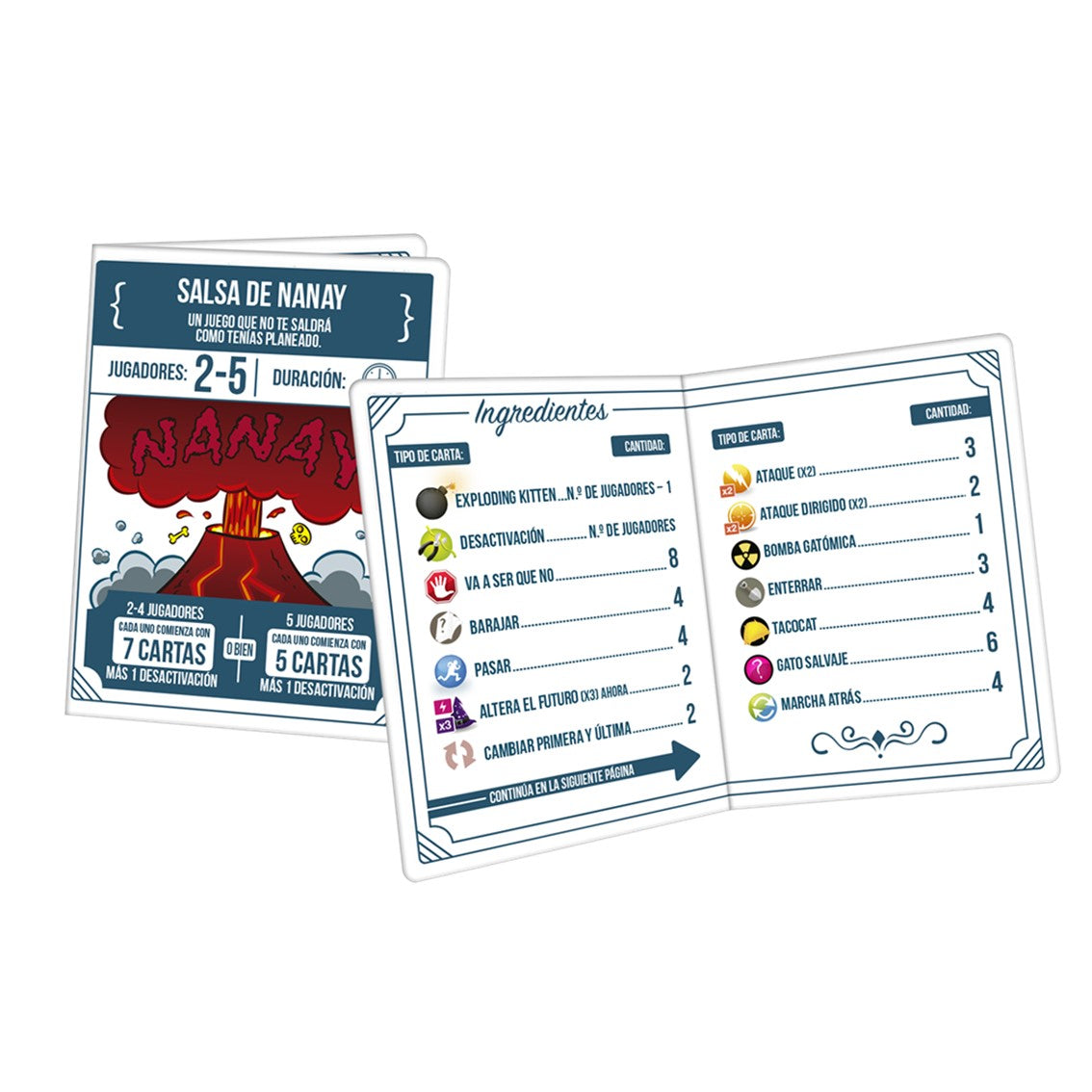 Juego de Mesa Exploding kittens recetas del desastre - JDM