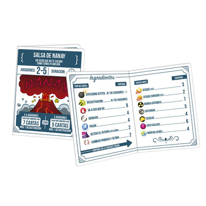 Juego de Mesa Exploding kittens recetas del desastre - JDM