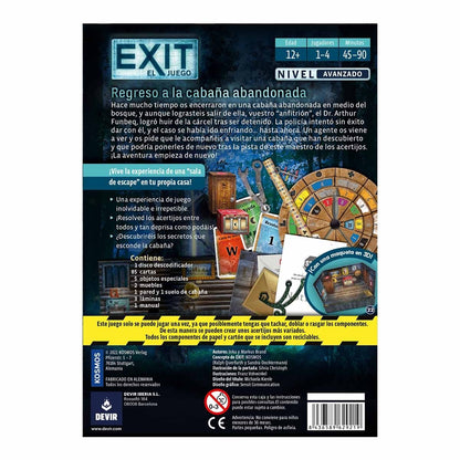 Juego de Mesa Exit: Regreso a la cabaña abandonada: Avanzado - JDM