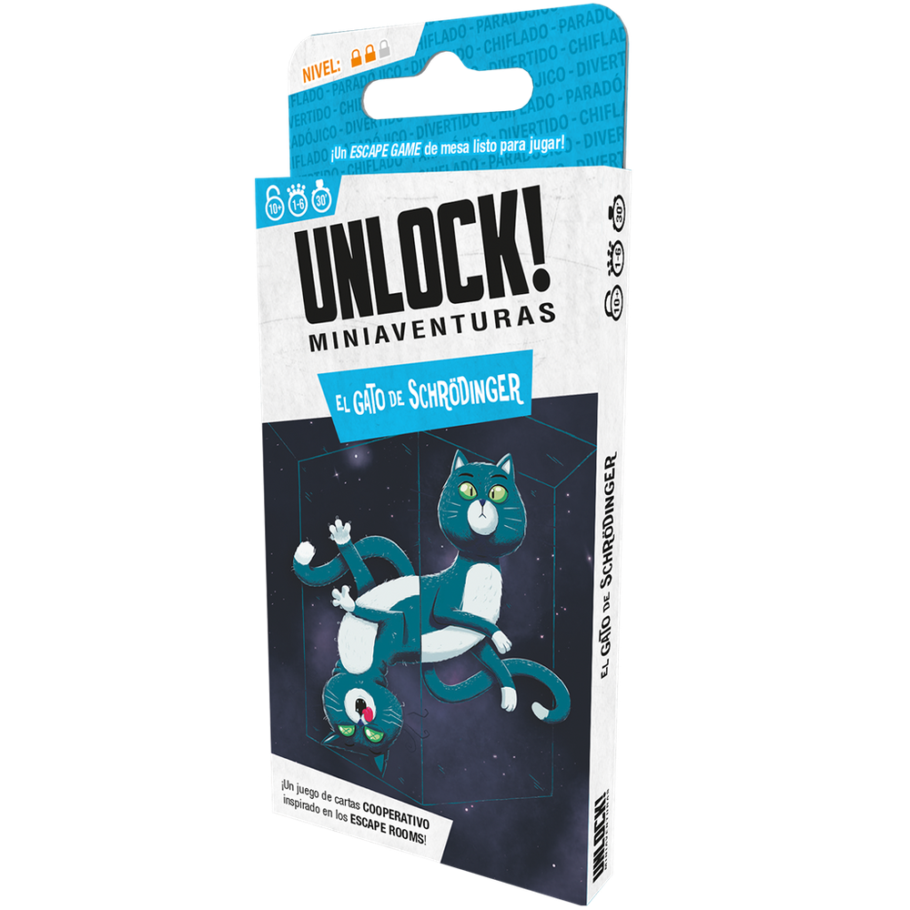 Juego de Mesa Unlock Miniaventuras: El Gato de Schrödinger - JDM