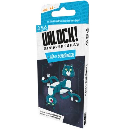 Juego de Mesa Unlock Miniaventuras: El Gato de Schrödinger - JDM