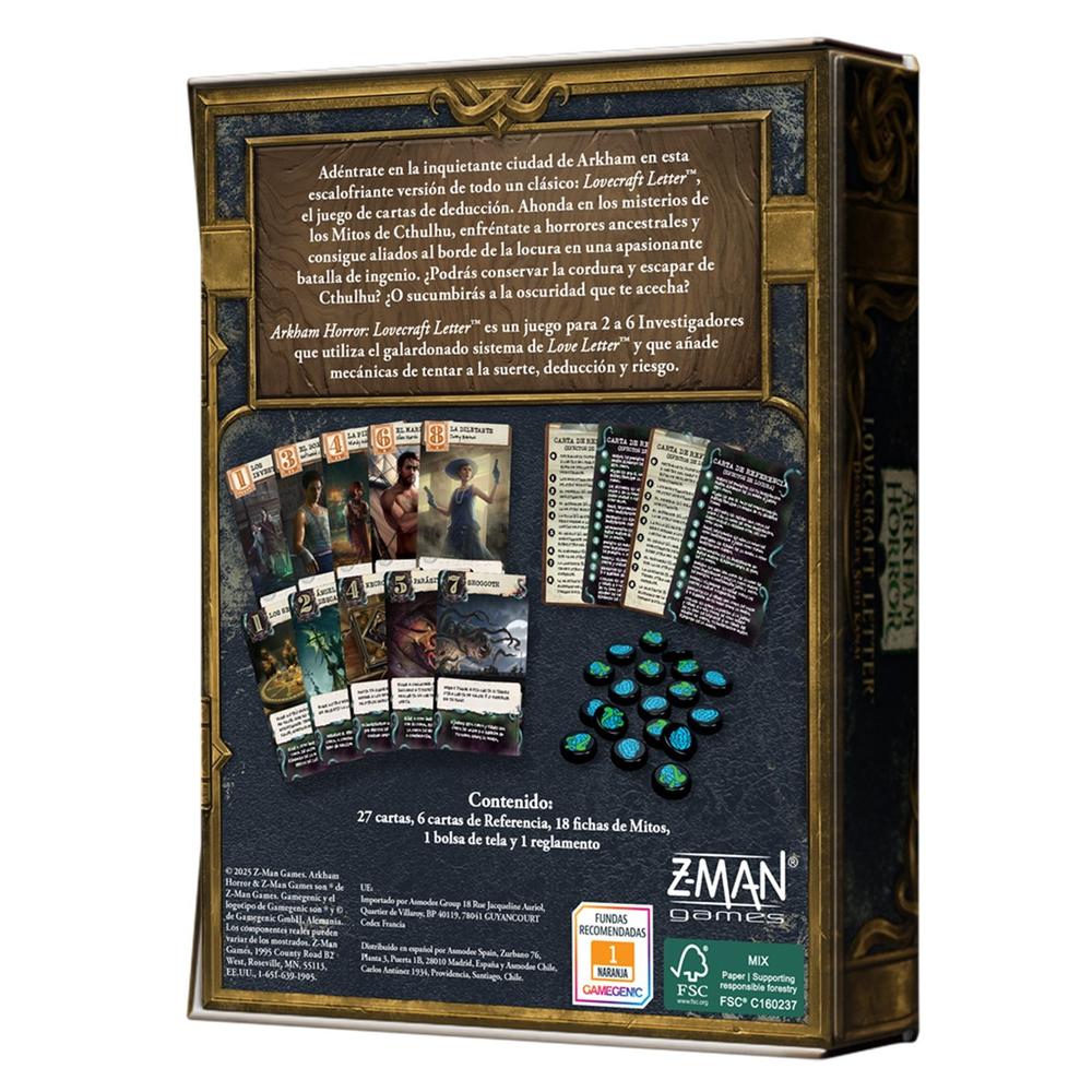 Juego de Mesa Arkham horror lovecraft letter - JDM