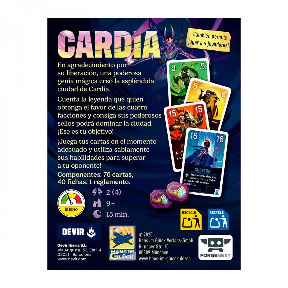 Juego de Mesa Duelo por Cardia - JDM