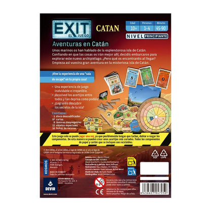 Juego de Mesa Exit Catan: Aventuras en Catán: Principiante - JDM