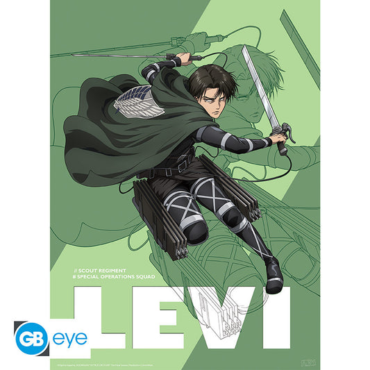 Pack Posters Levi and Mikasa - Attack on Titan - ABYstyle