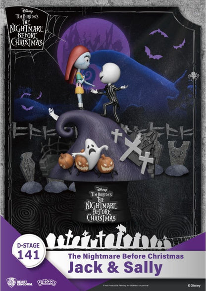 Figura Jack & Sally - Pesadilla Antes De Navidad - Disney
