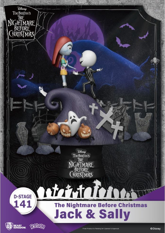 Figura Jack & Sally - Pesadilla Antes De Navidad - Disney