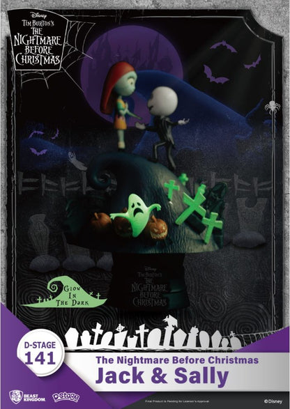 Figura Jack & Sally - Pesadilla Antes De Navidad - Disney