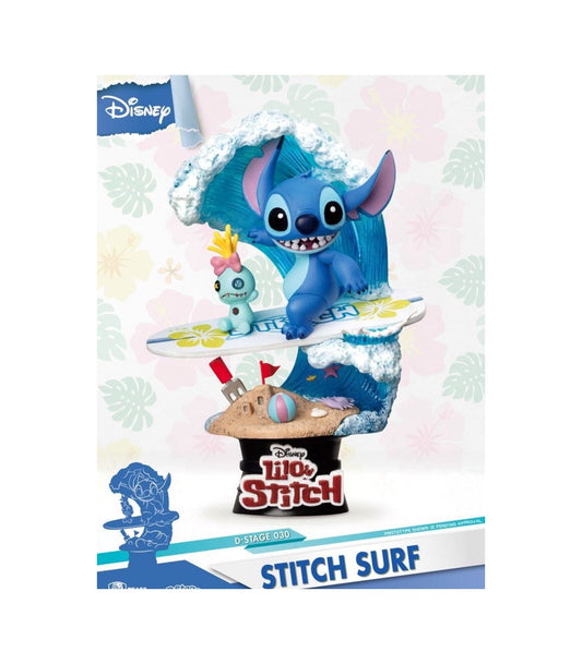 Figura Stitch Surf - Lilo & Stitch - Disney