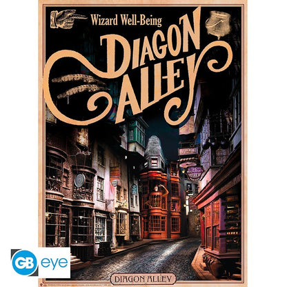 Pack Posters Retro Hogwarts & Diagon Alley - Harry Potter - ABYstyle