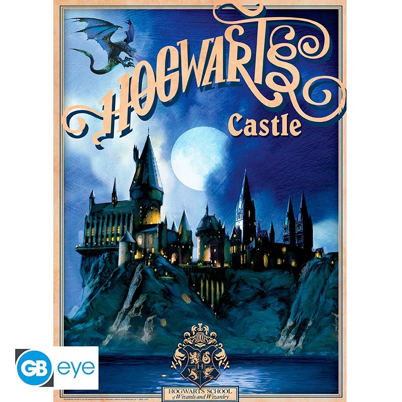 Pack Posters Retro Hogwarts & Diagon Alley - Harry Potter - ABYstyle