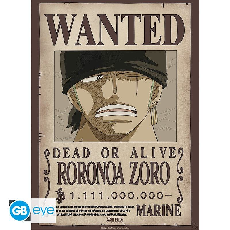 Pack Posters Lyffy Gear 5 & Wanted Zoro - One Piece - ABYstyle