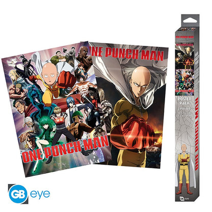 Pack Posters Saitama & Genos - One Punch Man - ABYstyle