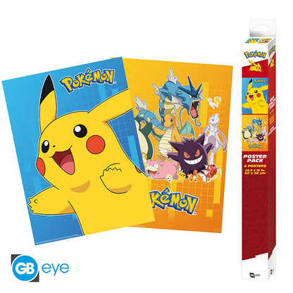 Pack Posters Colourful Characters - Pokémon - ABYstyle