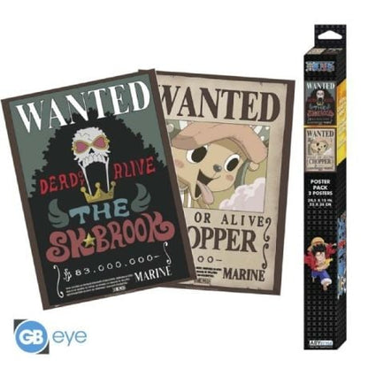 Pack Posters Tony Tony Chopper y Brook - One Piece - ABYstyle