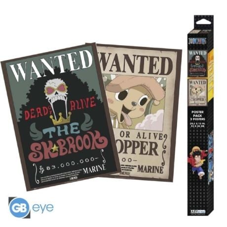 Pack Posters Tony Tony Chopper y Brook - One Piece - ABYstyle