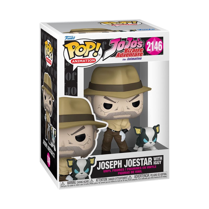 Funko Pop Joseph Joestar With Iggy 2146 - JoJo´s Bizarre Adventure